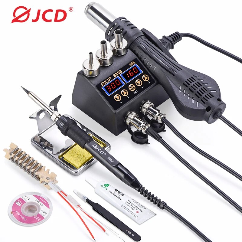 2 In 1 Soldering Rework Station 750W - JCD 8898 Soldering Station 750W 2
