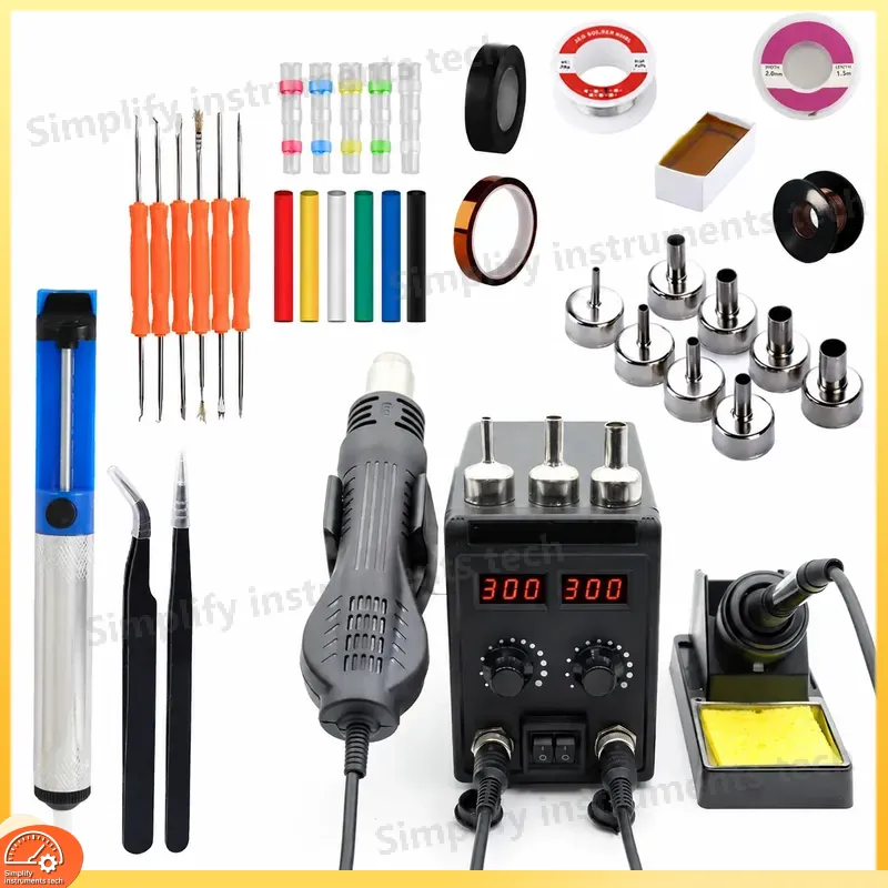 8586D Soldering Station 2 in 1 - 2 In 1 Soldering Rework Station 750W review and price