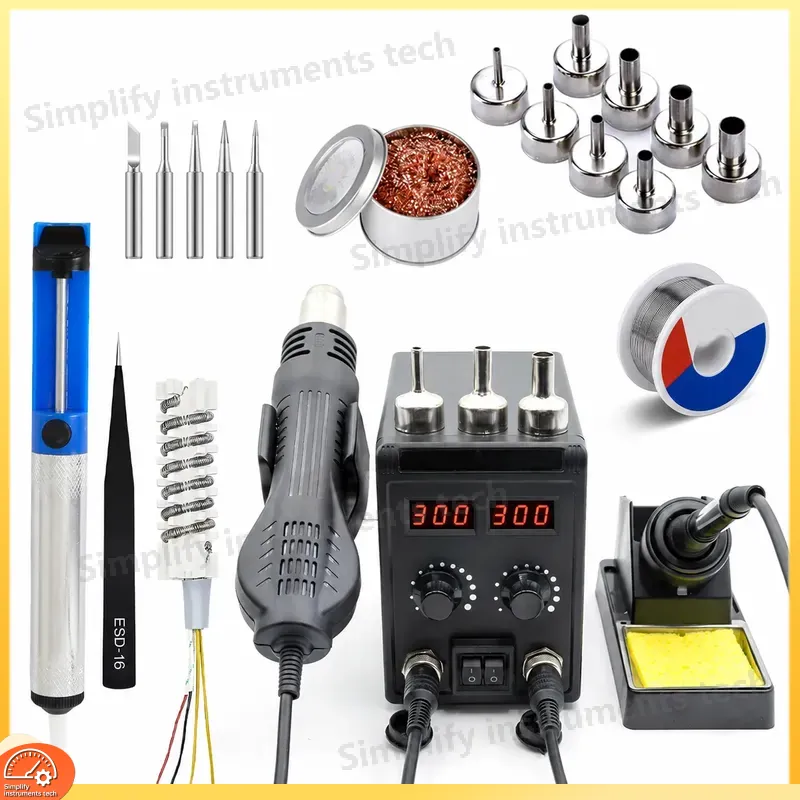 8586D Soldering Station 2 in 1 - 2 In 1 Soldering Rework Station 750W review and price