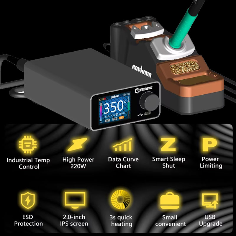 GEEBOON TC22 Soldering Rework  - C210 Precision Soldering Station review and price