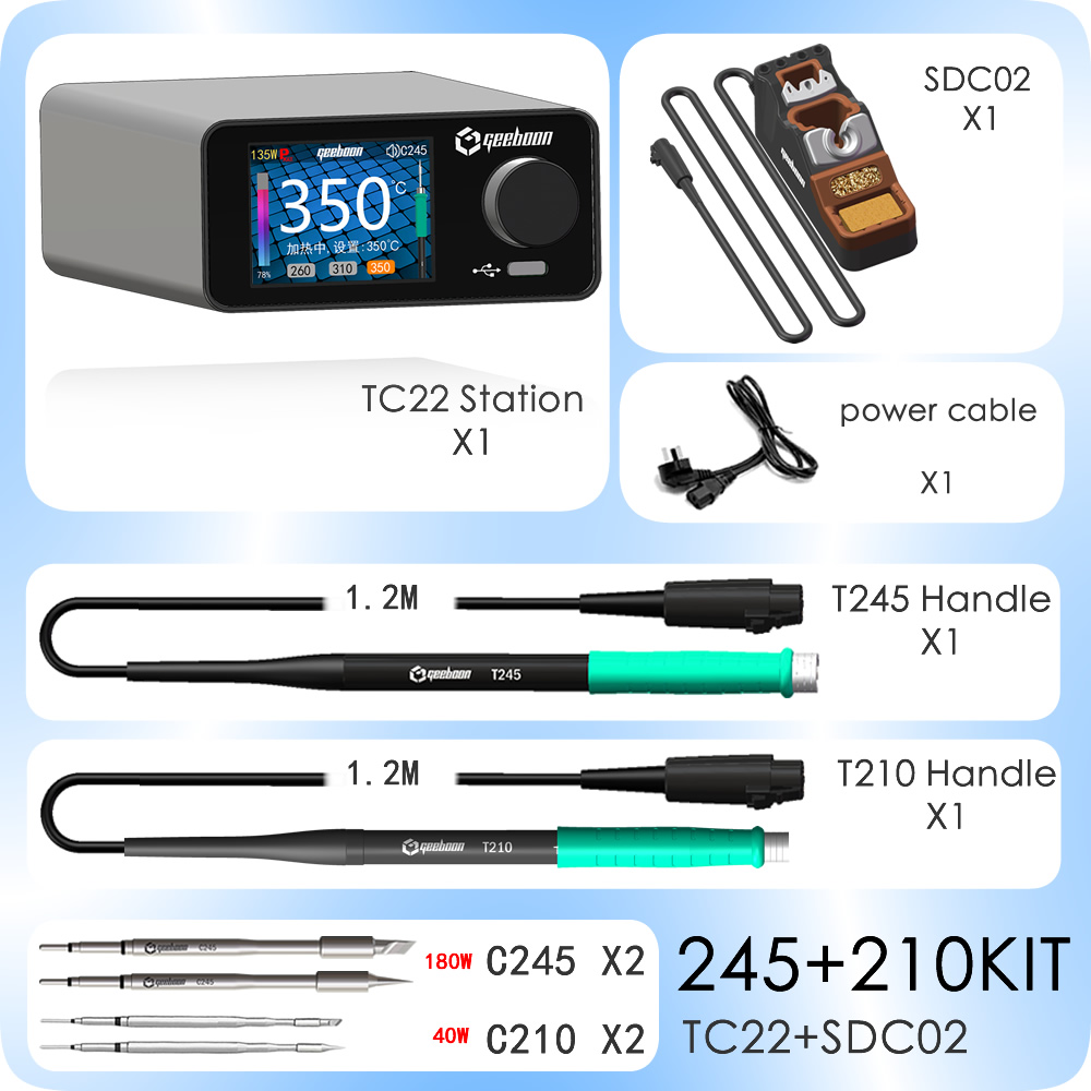 GEEBOON TC22 Soldering Rework  - C210 Precision Soldering Station review and price